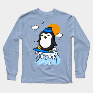 Penguin Surf Long Sleeve T-Shirt